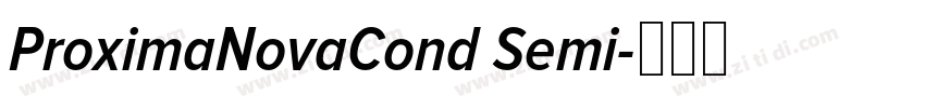 ProximaNovaCond Semi字体转换